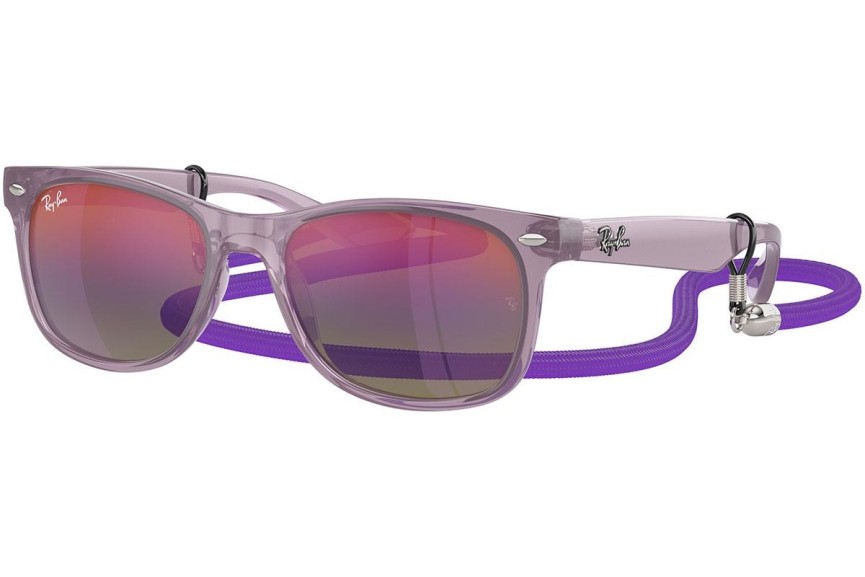 Sončna očala Ray-Ban Junior New Wayfarer Junior RJ9052S 7147B1 Kvadratna Vijolična