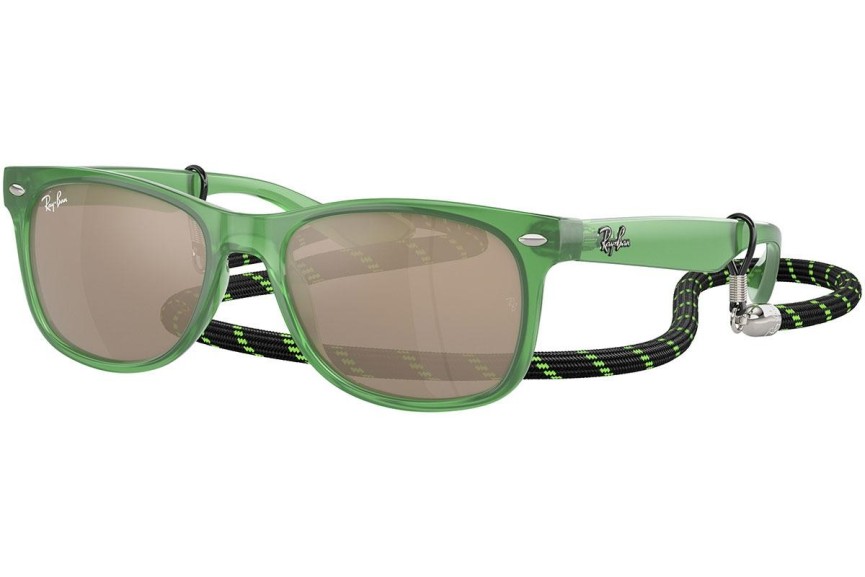 Sončna očala Ray-Ban Junior New Wayfarer Junior RJ9052S 71465A Kvadratna Zelena