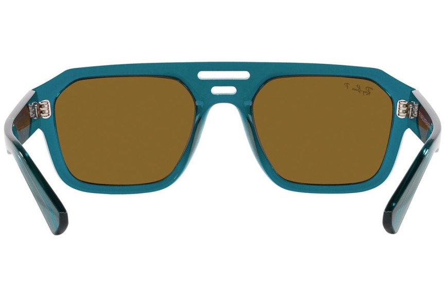 Sončna očala Ray-Ban Corrigan RB4397 668383 Polarized Flat Top Modra