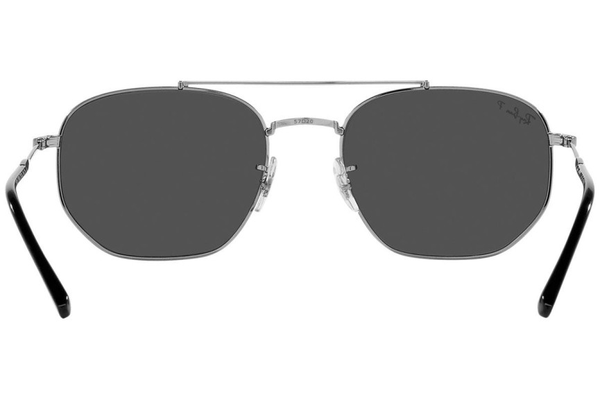 Sončna očala Ray-Ban RB3707 004/K8 Polarized Pilotska Srebrna