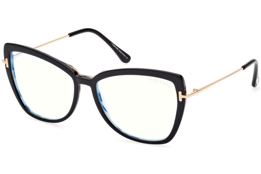 Očala Tom Ford FT5882-B 005 Cat Eye Črna