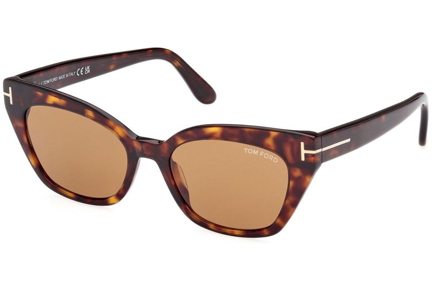 Sončna očala Tom Ford FT1031 52E Cat Eye Havana