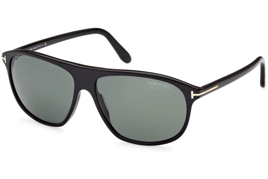 Sončna očala Tom Ford FT1027 01R Polarized Pilotska Črna