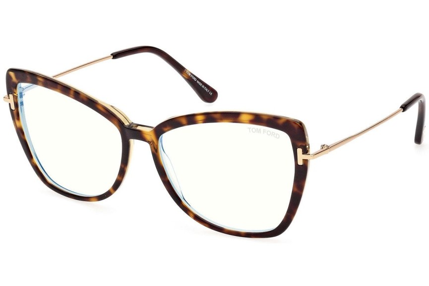 Očala Tom Ford FT5882-B 056 Cat Eye Havana