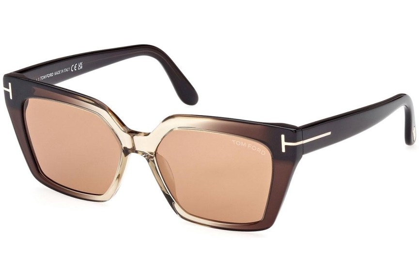 Sončna očala Tom Ford FT1030 47J Cat Eye Rjava