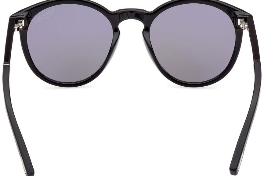 Sončna očala Tom Ford FT1021-N 01D Polarized Okrogla Črna