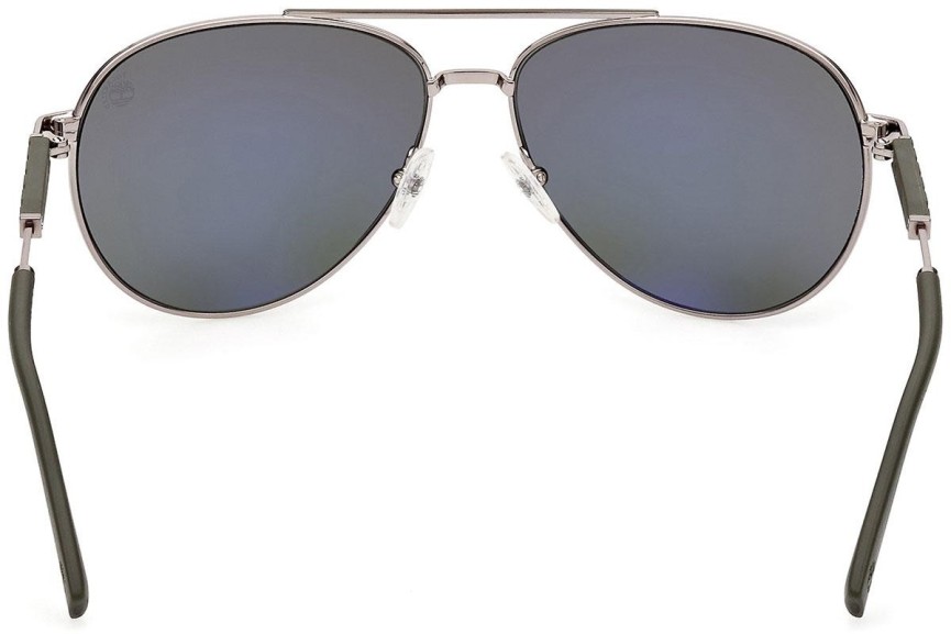 Sončna očala Timberland TB9282 08R Polarized Pilotska Srebrna