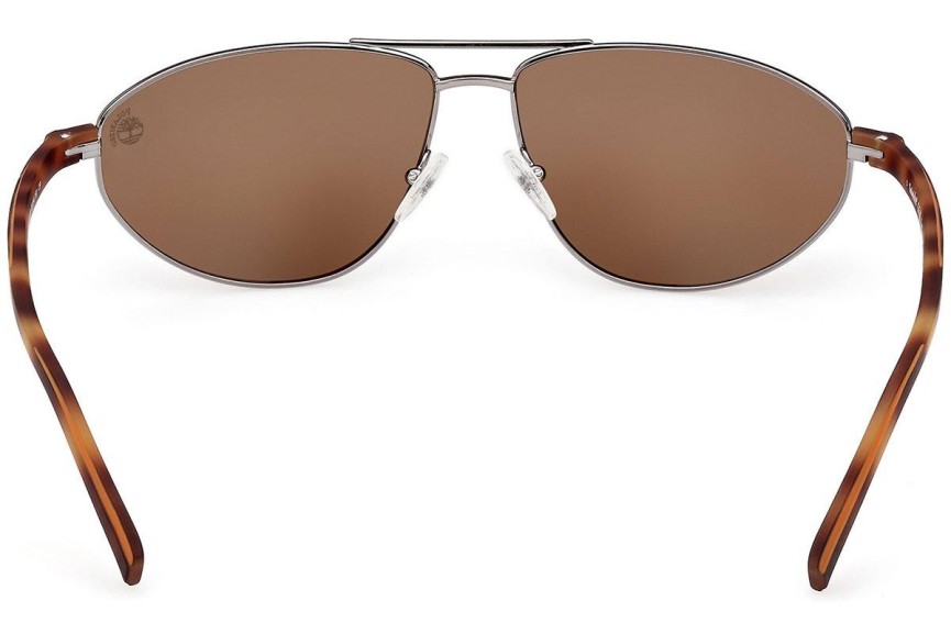 Sončna očala Timberland TB9324 08H Polarized Pilotska Srebrna