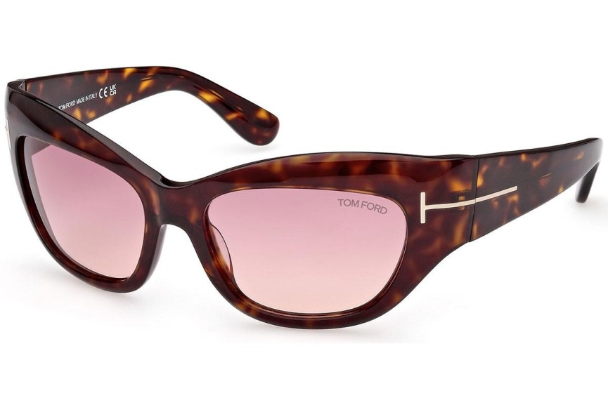 Sončna očala Tom Ford Brianna FT1065 52T Cat Eye Havana