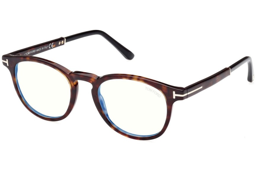 Očala Tom Ford FT5891-B 056 Okrogla Havana