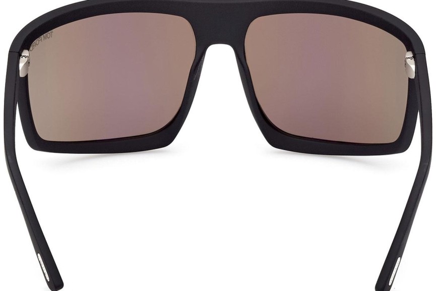 Sončna očala Tom Ford Clint 2 FT1066 02L Flat Top Črna