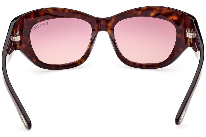 Sončna očala Tom Ford Brianna FT1065 52T Cat Eye Havana