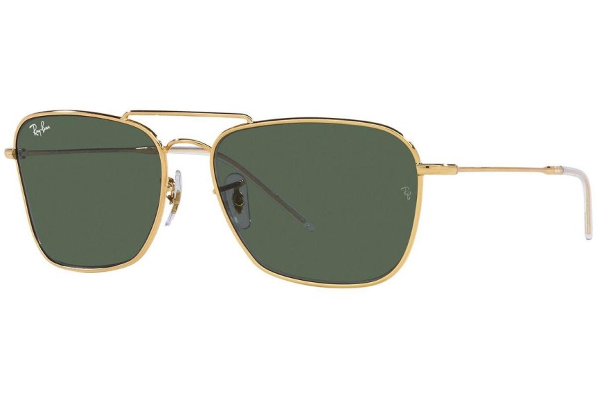 Sončna očala Ray-Ban Caravan Reverse RBR0102S 001/VR Pravokotna Zlata