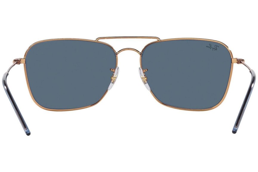 Sončna očala Ray-Ban Caravan Reverse RBR0102S 92023A Pravokotna Zlata