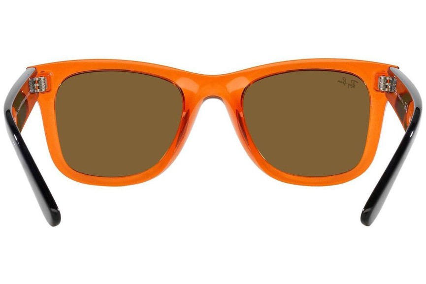 Sončna očala Ray-Ban Wayfarer Reverse RBR0502S 6712GM Kvadratna Oranžna