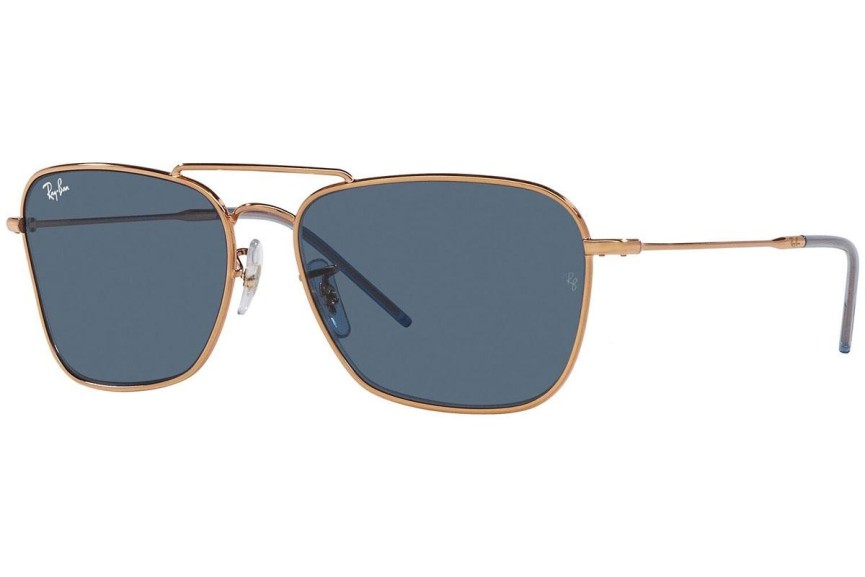 Sončna očala Ray-Ban Caravan Reverse RBR0102S 92023A Pravokotna Zlata