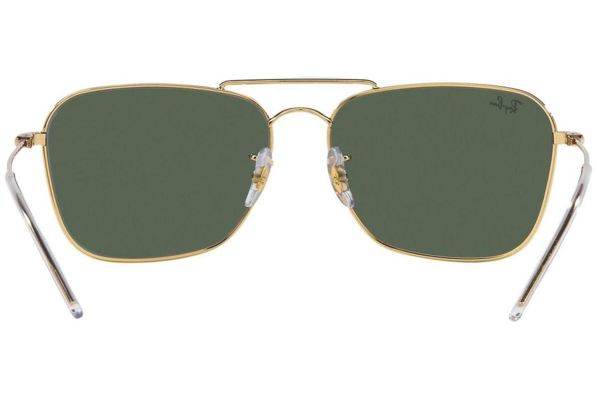 Sončna očala Ray-Ban Caravan Reverse RBR0102S 001/VR Pravokotna Zlata