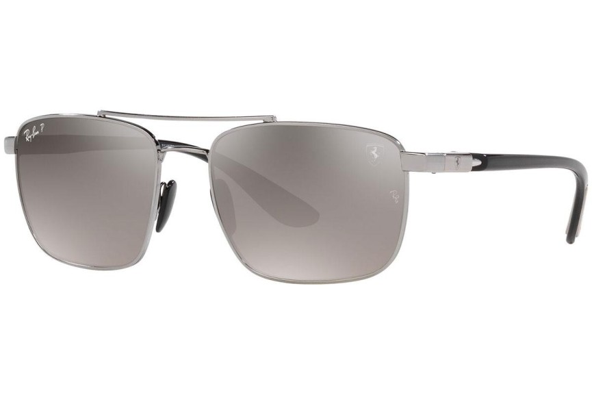 Sončna očala Ray-Ban RB3715M F0845J Polarized Pilotska Srebrna