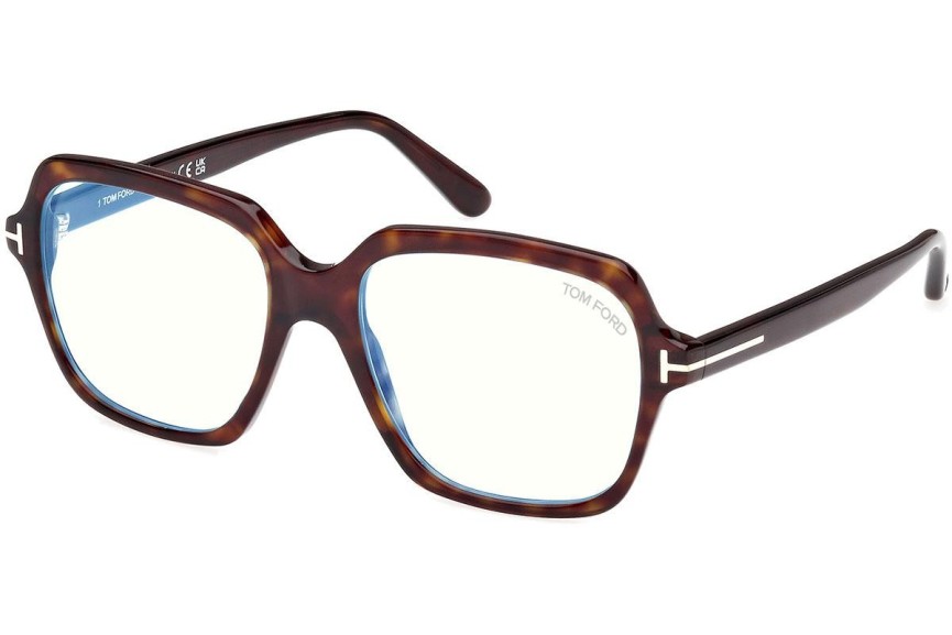 Očala Tom Ford FT5908-B 052 Kvadratna Havana