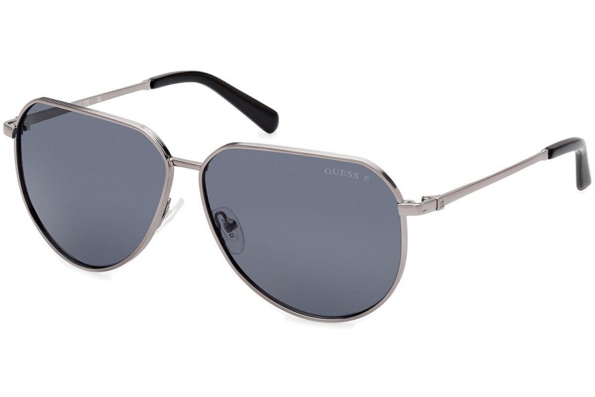 Sončna očala Guess GU00089 08D Polarized Kvadratna Srebrna