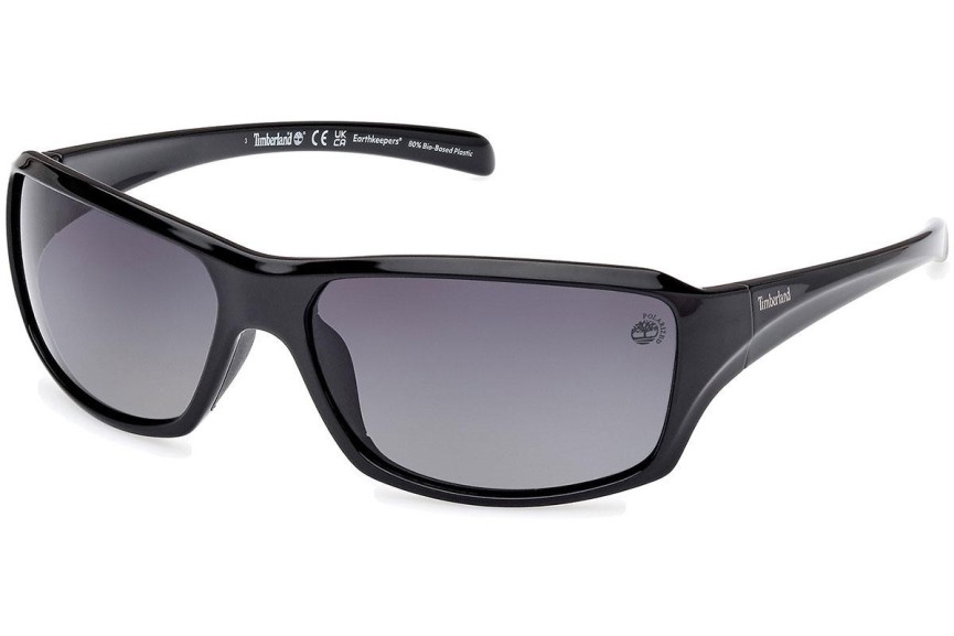 Sončna očala Timberland TB9332 01D Polarized Kvadratna Črna