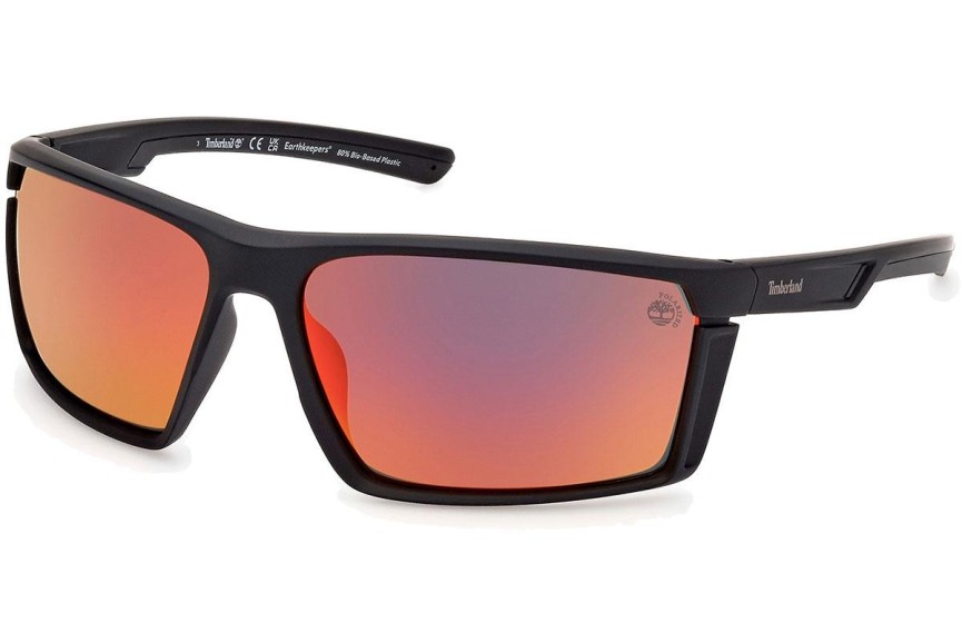 Sončna očala Timberland TB9333 02D Polarized Kvadratna Črna