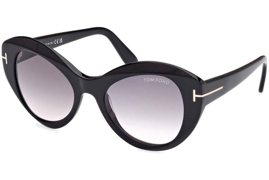 Sončna očala Tom Ford Guinevere FT1084 01B Cat Eye Črna