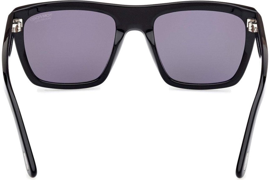 Sončna očala Tom Ford Alberto FT1077-N 01D Polarized Kvadratna Črna