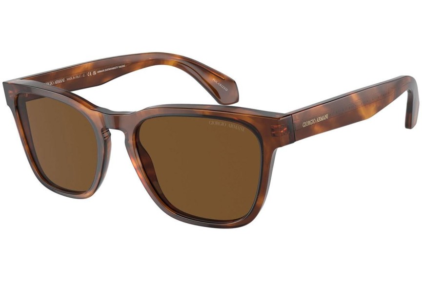 Sončna očala Giorgio Armani AR8155 598857 Polarized Kvadratna Havana