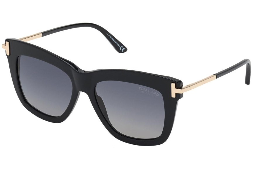 Sončna očala Tom Ford FT0822 01D Polarized Kvadratna Črna