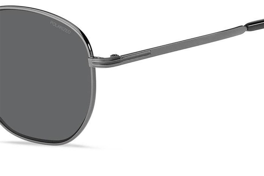 Sončna očala BOSS BOSS1671/F/SK KJ1/M9 Polarized Okrogla Siva