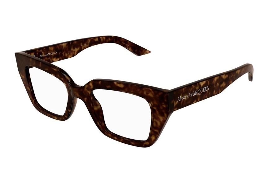 Očala Alexander McQueen AM0453O 002 Cat Eye Havana