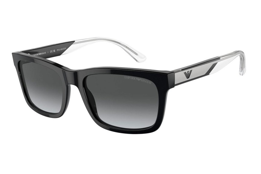 Sončna očala Emporio Armani EA4224 5017T3 Polarized Pravokotna Črna