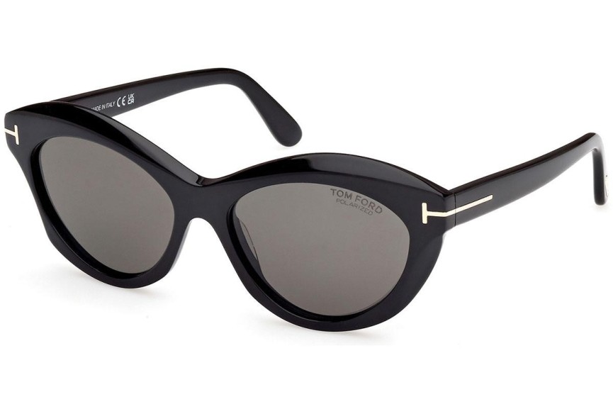 Sončna očala Tom Ford FT1111 01D Polarized Ovalna Črna