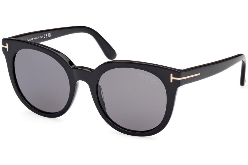 Sončna očala Tom Ford FT1109 01D Polarized Okrogla Črna