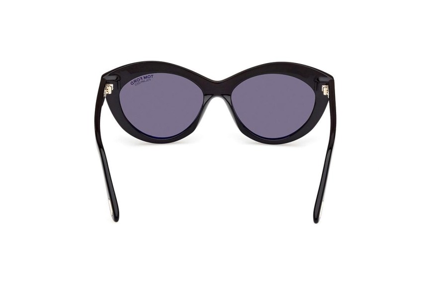 Sončna očala Tom Ford FT1111 01D Polarized Ovalna Črna