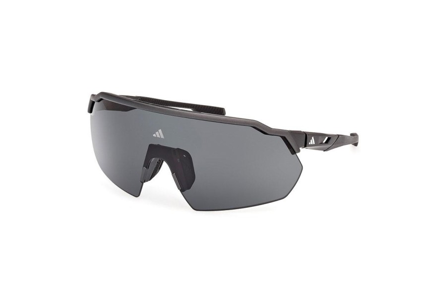 Sončna očala Adidas Sport SP0093 02D Polarized Enojna leča | Shield Črna