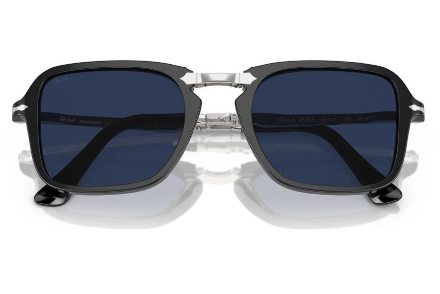 Sončna očala Persol PO3330S 95/GG Pravokotna Črna