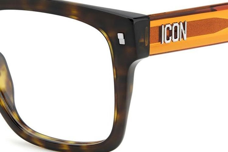 Očala Dsquared2 ICON0018 L9G Flat Top Havana