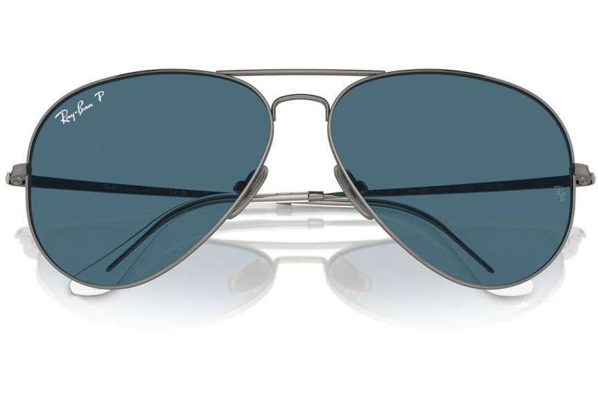 Sončna očala Ray-Ban RB8089 165/S2 Polarized Pilotska Srebrna