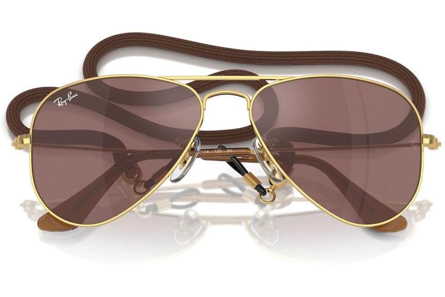 Sončna očala Ray-Ban Junior Aviator Junior RJ9506S 223/6G Pilotska Zlata