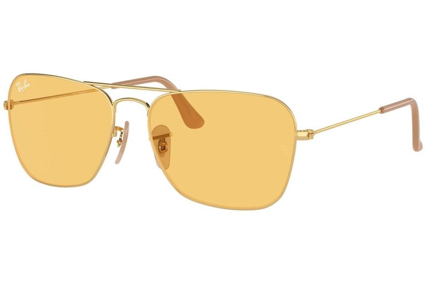 Sončna očala Ray-Ban Caravan RB3136 001/4A Pilotska Zlata