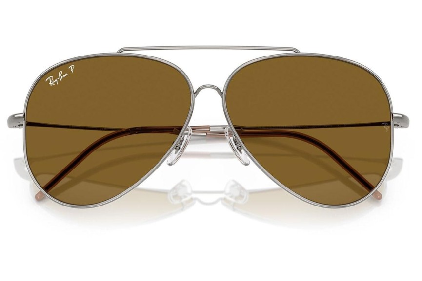 Sončna očala Ray-Ban Aviator Reverse RBR0101S 004/83 Polarized Pilotska Srebrna