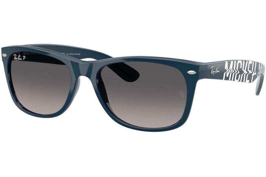 Sončna očala Ray-Ban New Wayfarer RB2132 6796M3 Polarized Kvadratna Modra