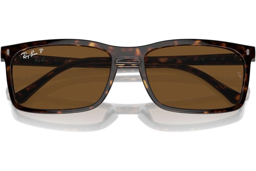 Sončna očala Ray-Ban RB4435 902/57 Polarized Pravokotna Havana