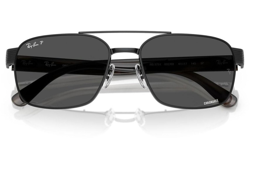 Sončna očala Ray-Ban RB3751CH 002/K8 Polarized Kvadratna Črna