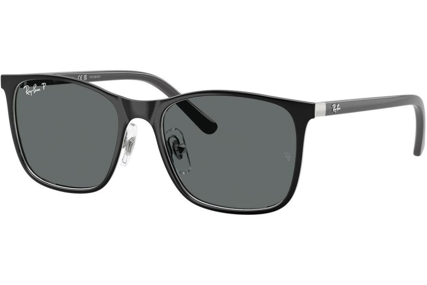 Sončna očala Ray-Ban Junior RJ9551S 295/81 Polarized Kvadratna Črna