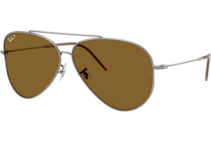 Sončna očala Ray-Ban Aviator Reverse RBR0101S 004/83 Polarized Pilotska Srebrna