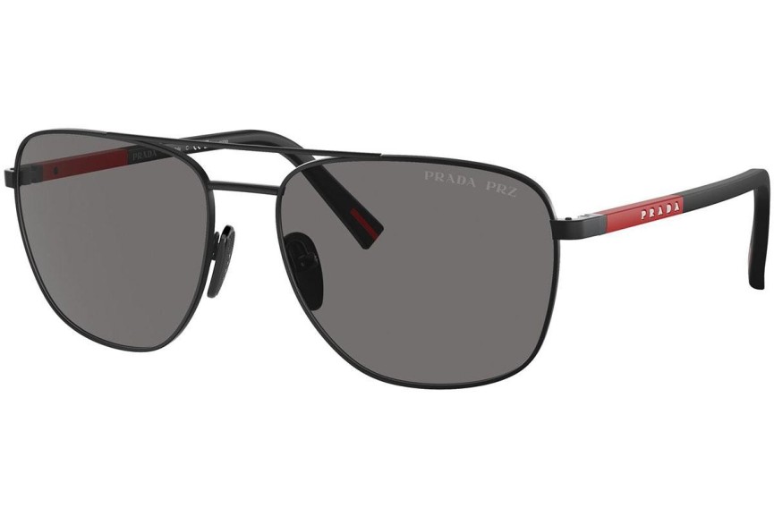 Sončna očala Prada Linea Rossa PS54ZS 1BO02G Polarized Ovalna Črna