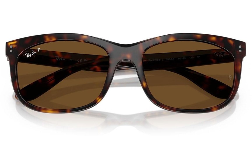 Sončna očala Ray-Ban RB2389 902/57 Polarized Pravokotna Havana